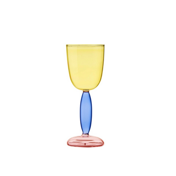 Candy Pop Set of 2 white wine glasses